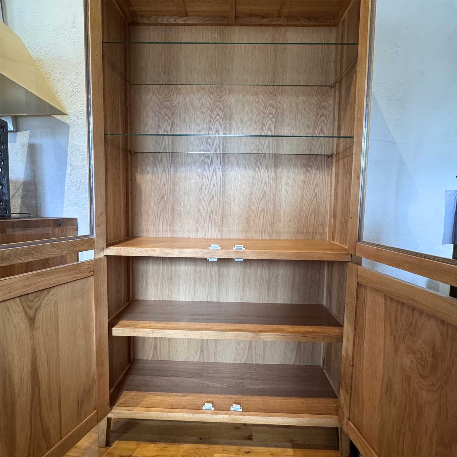 Clearance Sulis Oak Display Cabinet - TR Hayes