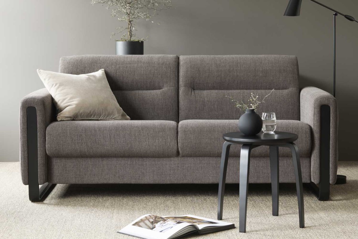 Stressless Fiona 2 Seater Sofa with Wood Arms Stressless Fiona 2 Seater Sofa with Wood Arms