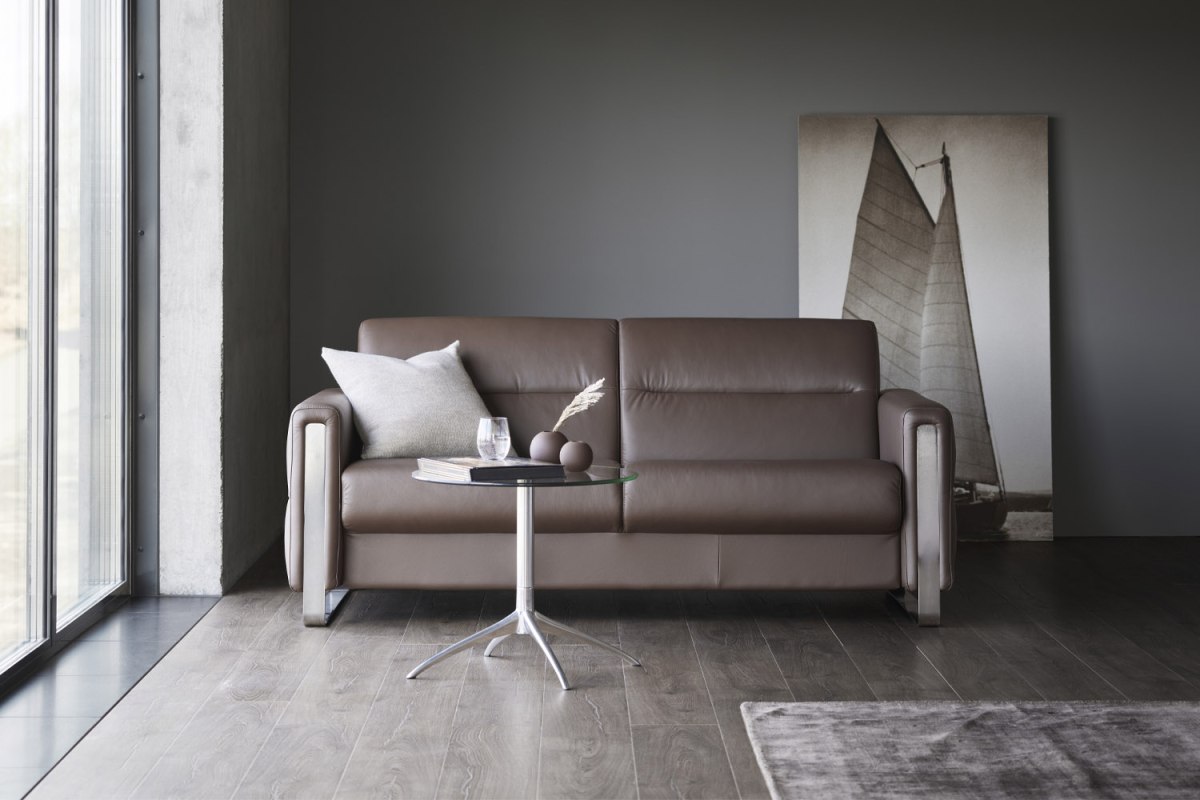 Stressless Fiona 2.5 Seater Sofa with Steel Arms Stressless Fiona 2.5 Seater Sofa with Steel Arms