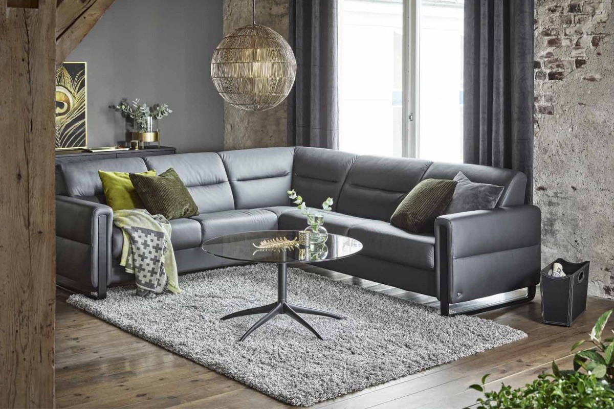 Stressless Fiona Corner Sofa with Wood Arms (C22) Stressless Fiona Corner Sofa with Wood Arms (C22)