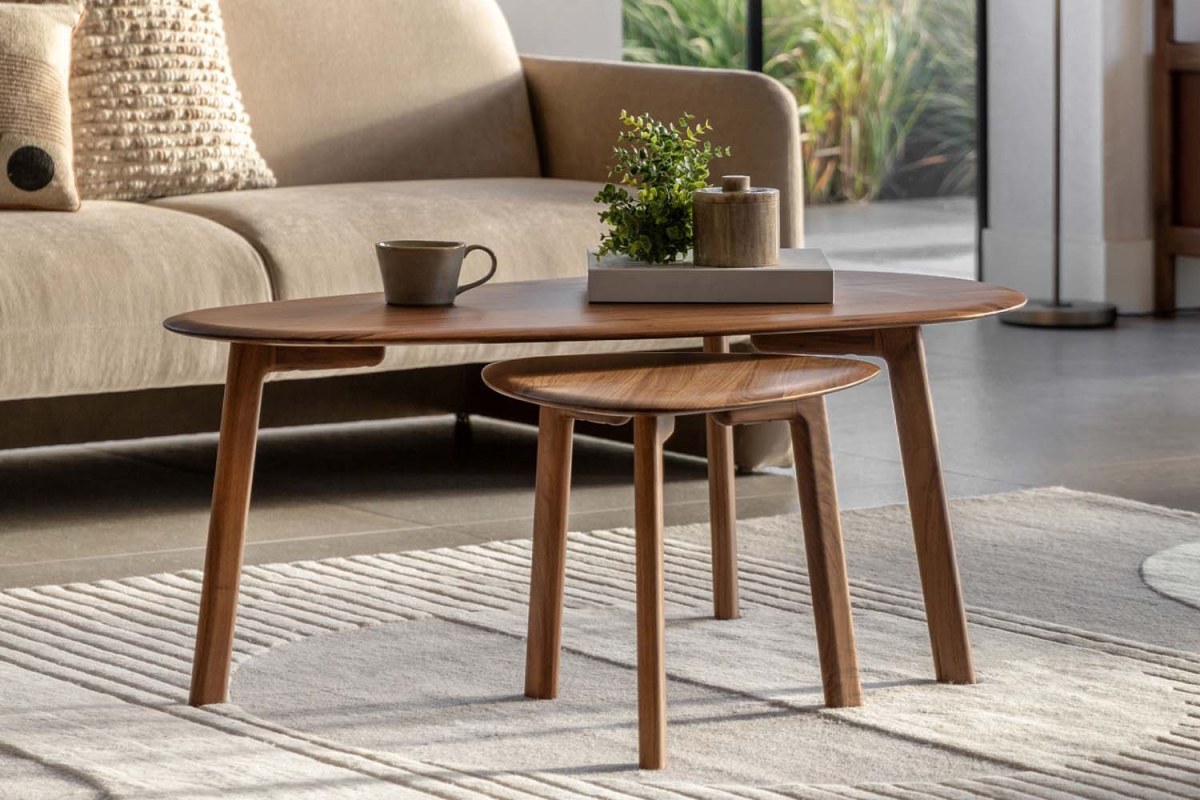 Jacobsen Walnut Coffee Table Nest Jacobsen Walnut Coffee Table Nest