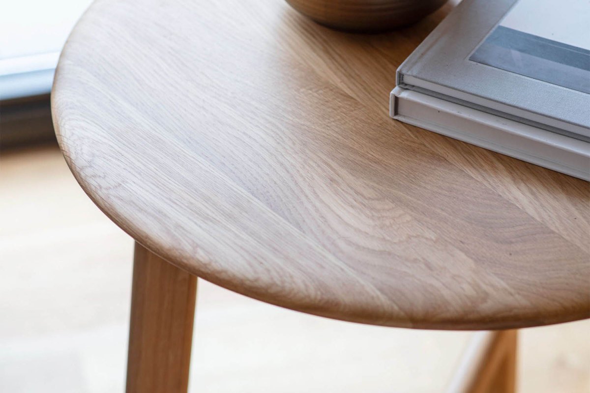 Jacobsen Oak Round Side Table Jacobsen Oak Round Side Table