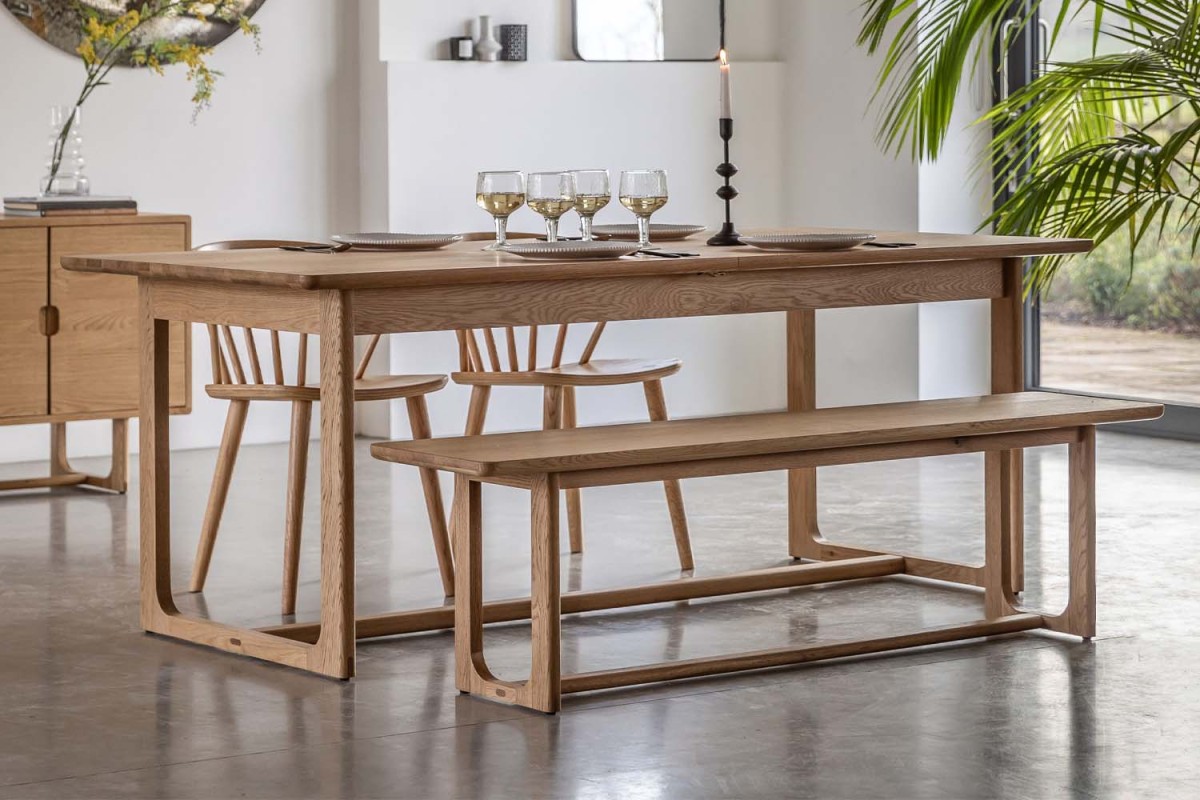 Cadoc Natural Oak Extending Dining Table Cadoc Natural Oak Extending Dining Table