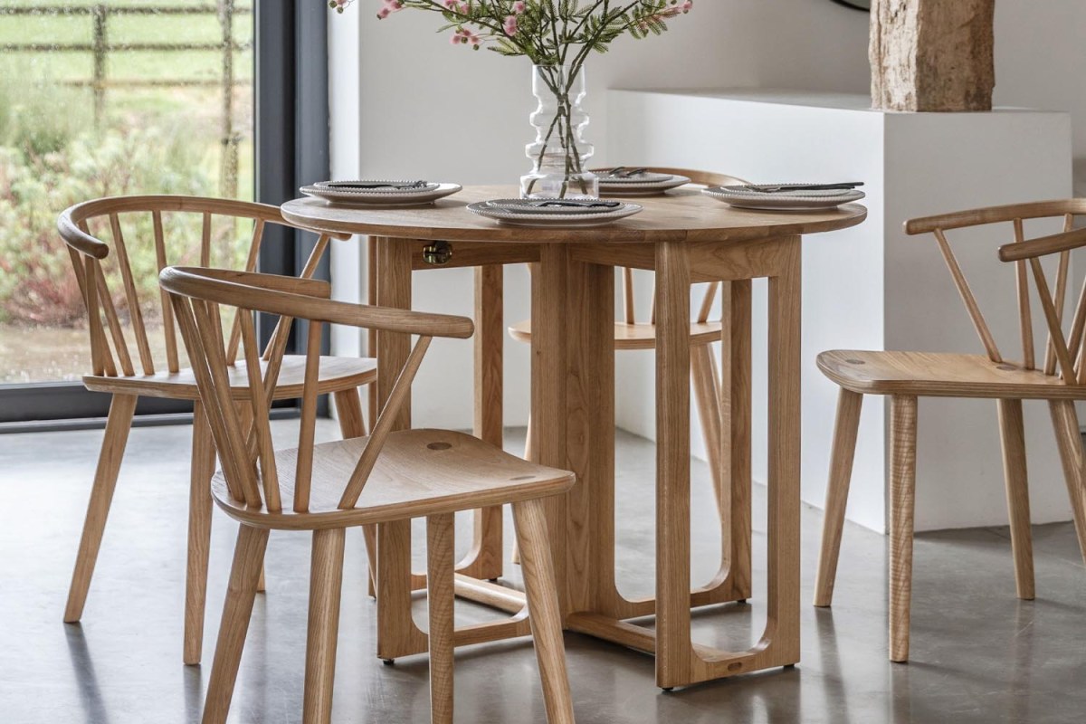 Cadoc Natural Oak Folding Dining Table Cadoc Natural Oak Folding Dining Table