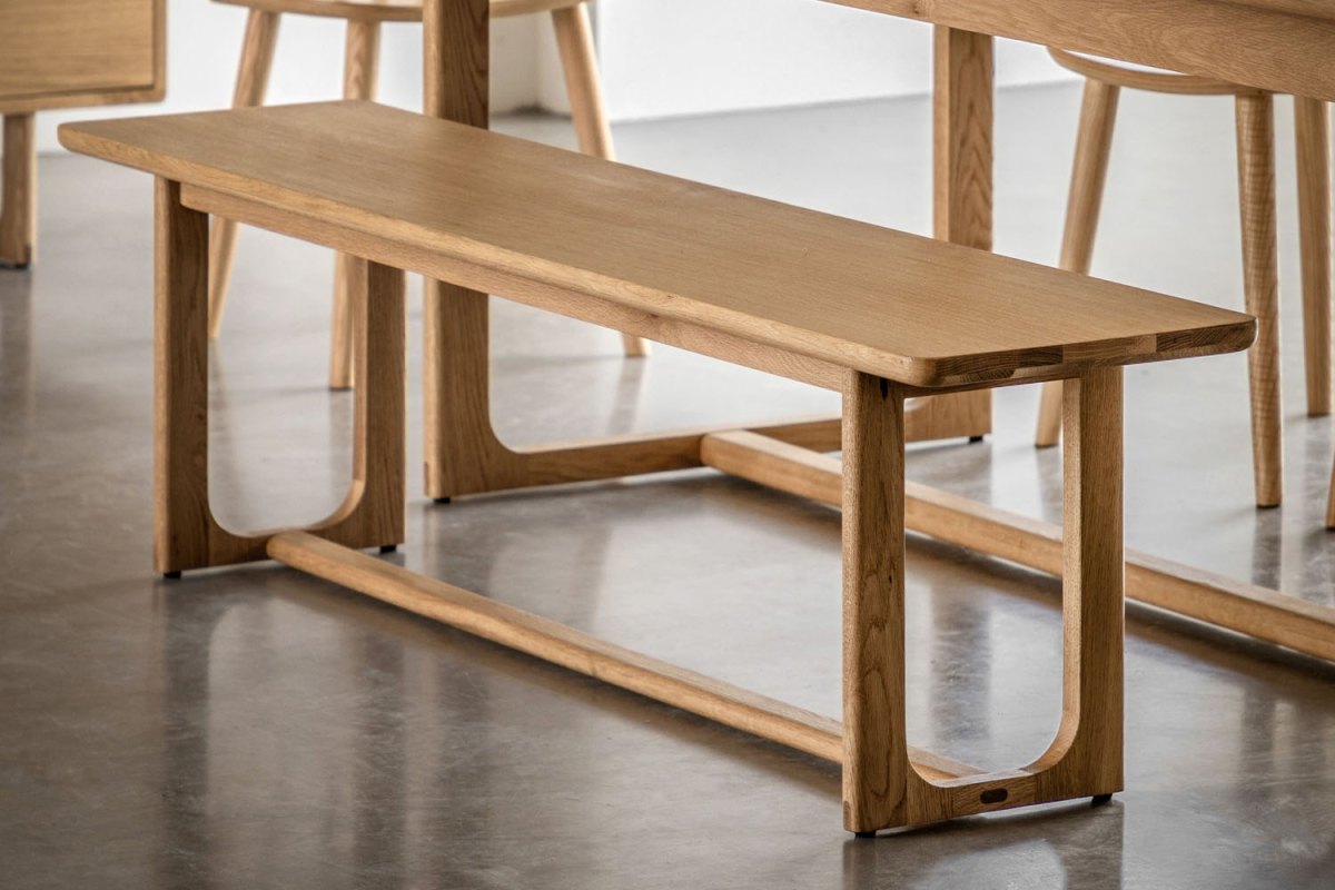 Cadoc Natural Oak Dining Bench Cadoc Natural Oak Dining Bench