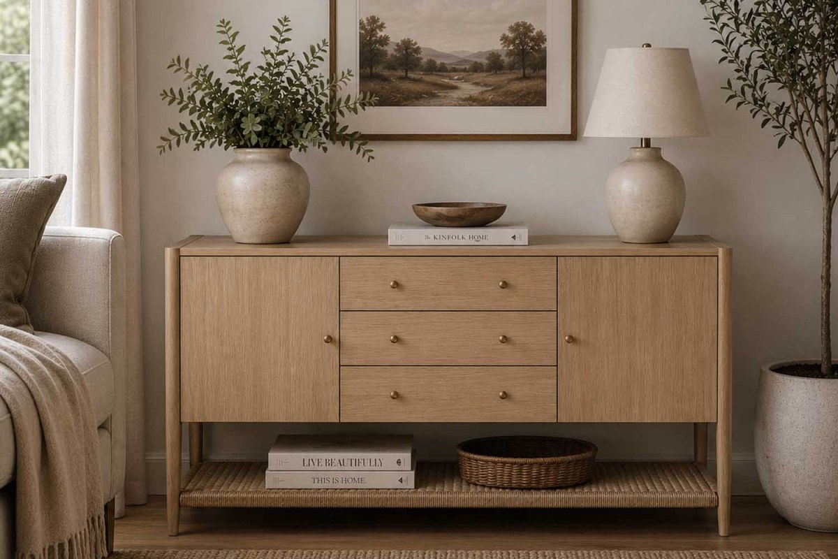 Rushworth Oak Large Sideboard with 3 Drawers Rushworth Oak Large Sideboard with 3 Drawers