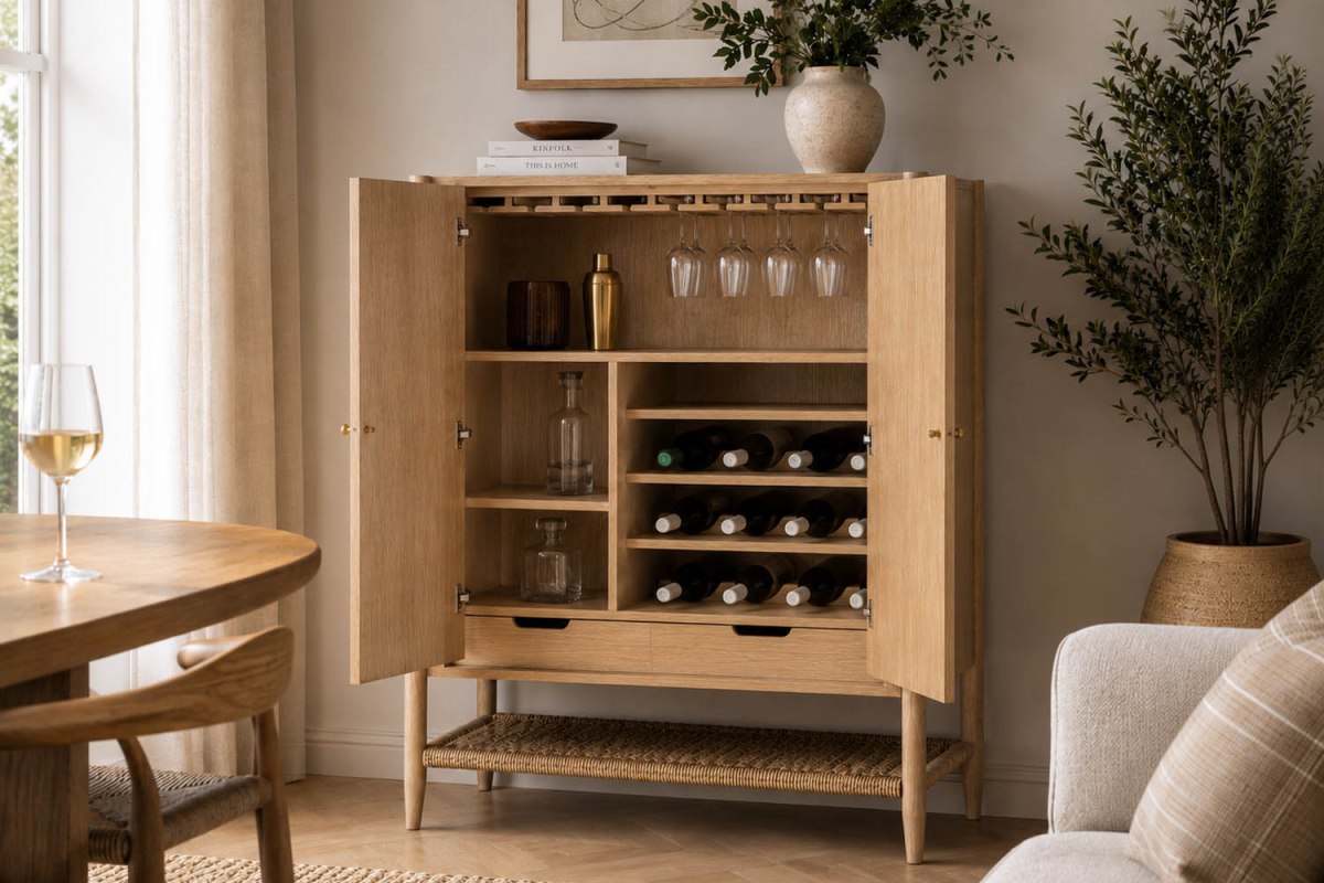 Rushworth Oak Bar Cabinet Rushworth Oak Bar Cabinet