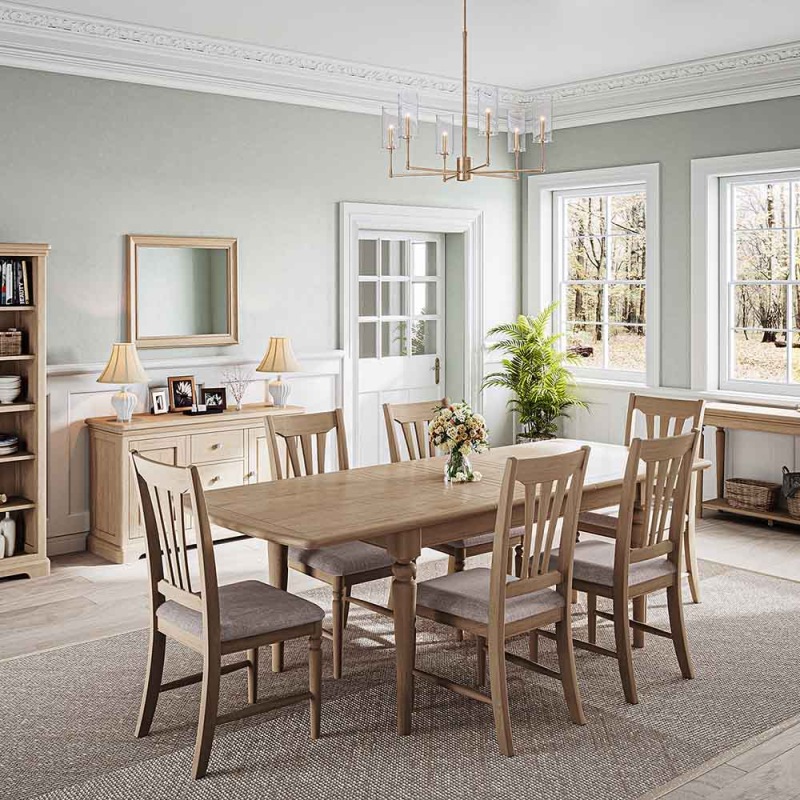 Bideford Oak Large Extending Dining Table Bideford Oak Large Extending Dining Table