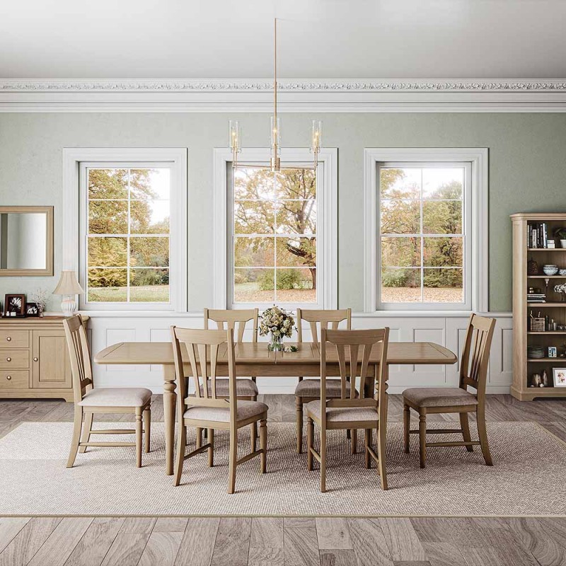 Bideford Oak Large Extending Dining Table Bideford Oak Large Extending Dining Table
