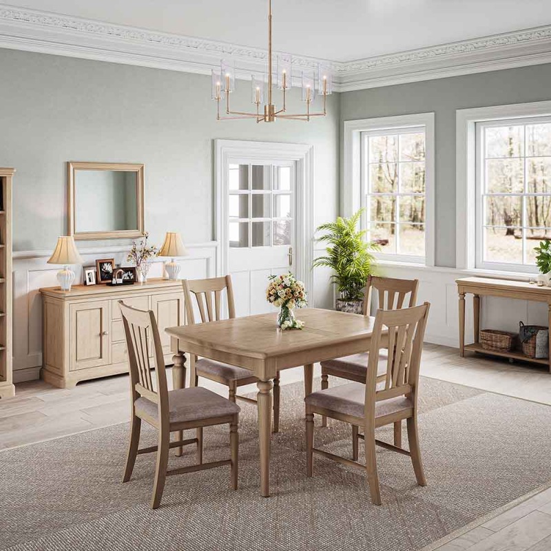 Bideford Oak Medium Extending Dining Table Bideford Oak Medium Extending Dining Table