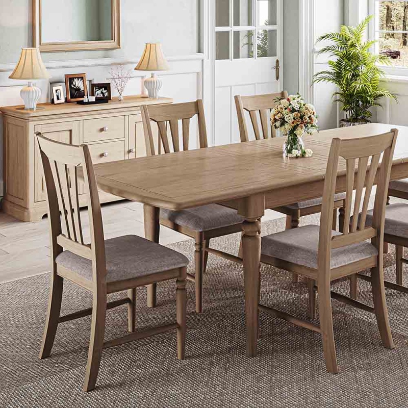 Bideford Oak Flute Back Dining Chair Bideford Oak Flute Back Dining Chair