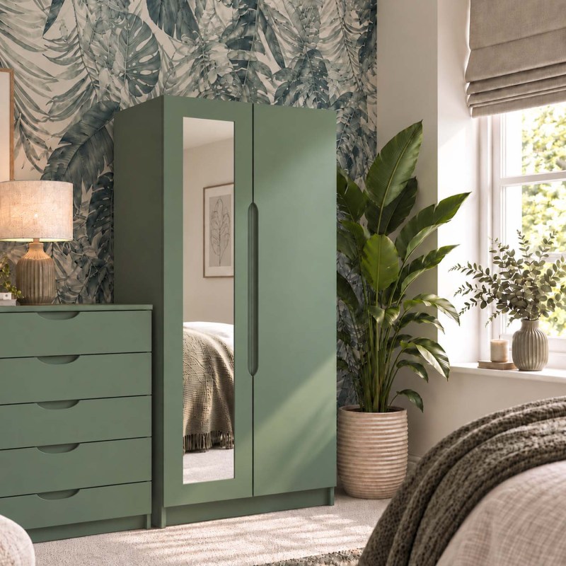 Somerton 2 Door Wardrobe with Mirror Somerton 2 Door Wardrobe with Mirror