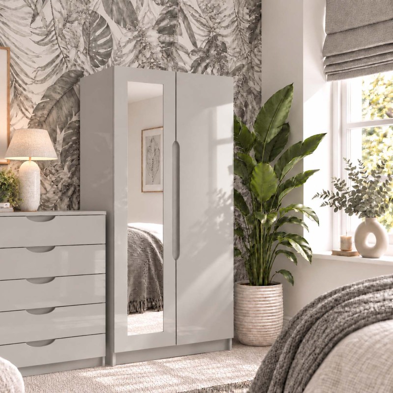 Somerton 2 Door Wardrobe with Mirror Somerton 2 Door Wardrobe with Mirror