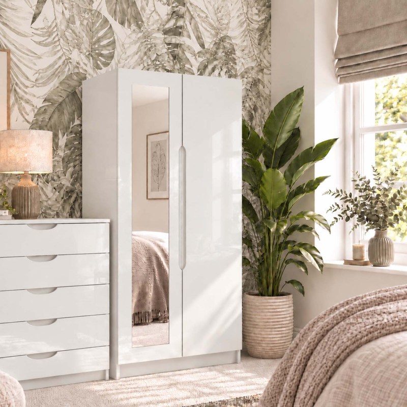 Somerton 2 Door Wardrobe with Mirror Somerton 2 Door Wardrobe with Mirror