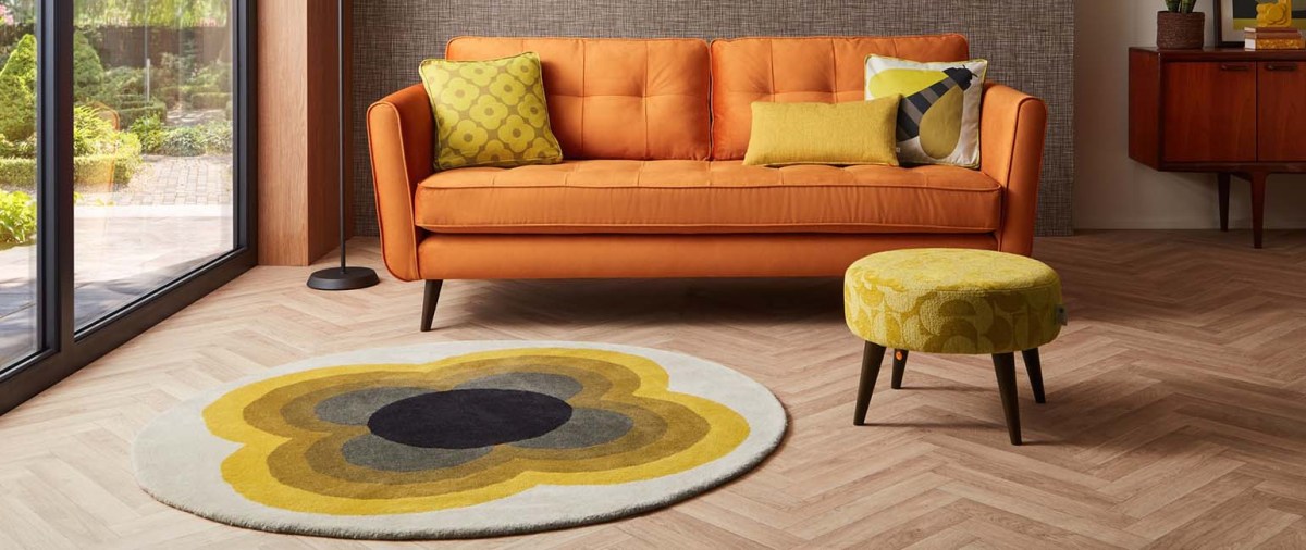 Orla Kiely Rug - Sunflower Yellow Orla Kiely Rug - Sunflower Yellow