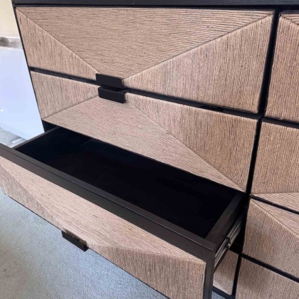 Showroom Clearance: Raphaella 8 Drawer Wide Chest Showroom Clearance: Raphaella 8 Drawer Wide Chest