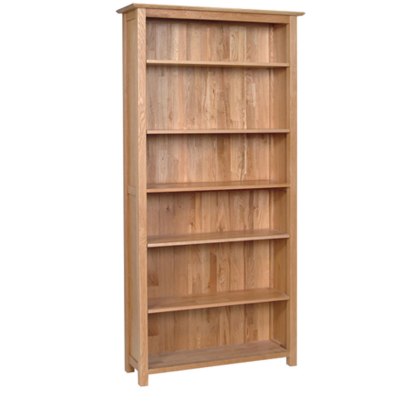 Lynton Oak 6ft High Bookcase