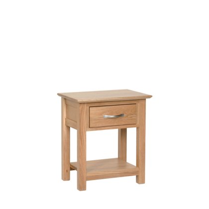 Lynton Oak 1 Drawer Side Table