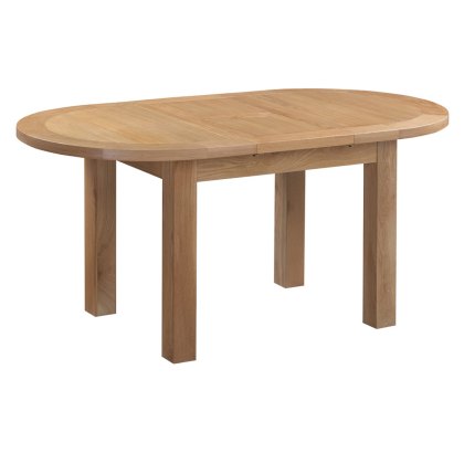 Lynton Oak D-End Extending Dining Table
