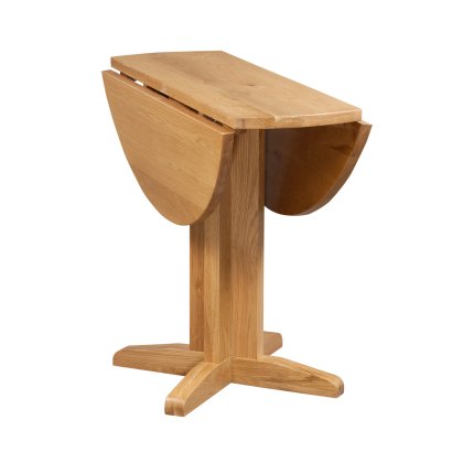 Lynton Oak Round Drop Leaf Dining Table