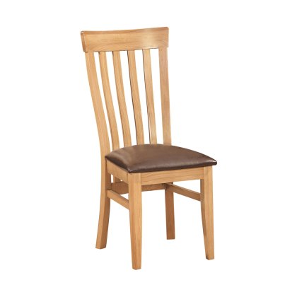 Lynton Oak Slat Back Dining Chair