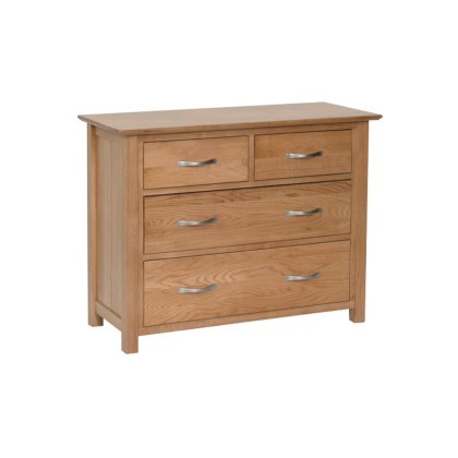 Lynton Oak 2+2 Drawer Chest