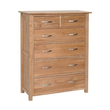 Lynton Oak 2+4 Combination Drawer Chest