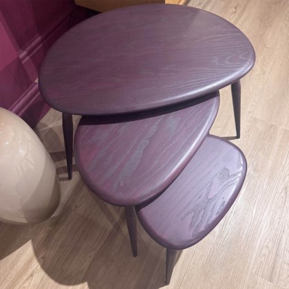 Showroom Clearance: Ercol Collection 7354 Pebble Nest of Tables