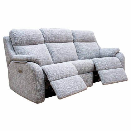 G Plan Kingsbury 3 Seater Curved Electric Double Recliner Sofa with Headrest & Lumbar G Plan Kingsbury 3 Seater Curved Electric Double Recliner Sofa with Headrest & Lumbar