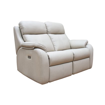 G Plan Kingsbury 2 Seater Electric Double Recliner Sofa with Headrest & Lumbar