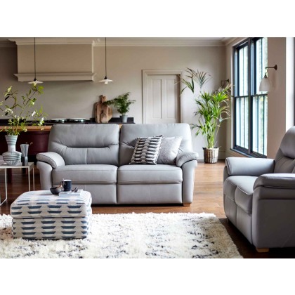 G Plan Seattle 2.5 Seater Sofa with Show Wood Feet