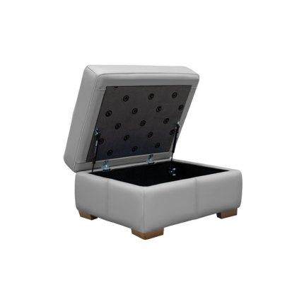 G Plan Seattle Storage Footstool with Show Wood Feet