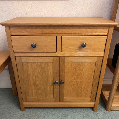 Showroom Clearance: Anbercraft Beaumont BMT14/S Small Sideboard with Solid Oak Top