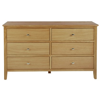 Sulis Oak 6 Drawer Wide Chest