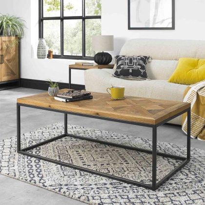 Ravi Rustic Oak Coffee Table