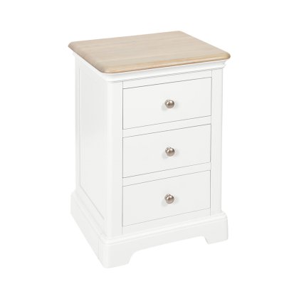 Bideford Painted 3 Drawer Bedside Chest