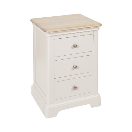 Bideford Painted 3 Drawer Bedside Chest