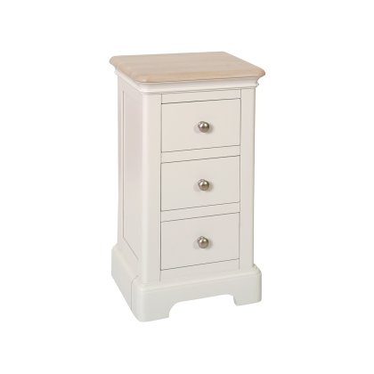 Bideford Painted 3 Drawer Compact Bedside Chest