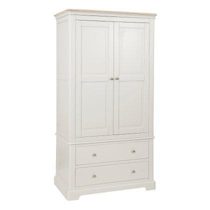 Bideford Painted 2 Drawer Gents Wardrobe Bideford Painted 2 Drawer Gents Wardrobe