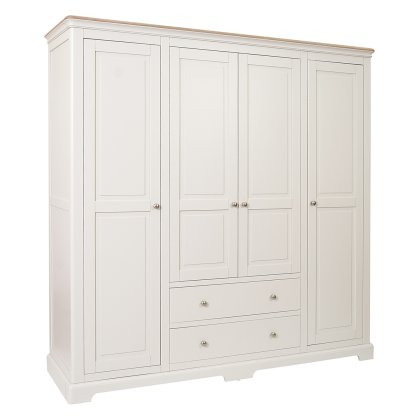 Bideford Painted 4 Door Wardrobe Bideford Painted 4 Door Wardrobe