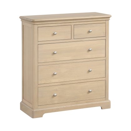 Bideford Oak 2 Over 3 Drawer Chest