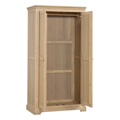 Bideford Oak All Hanging Double Wardrobe