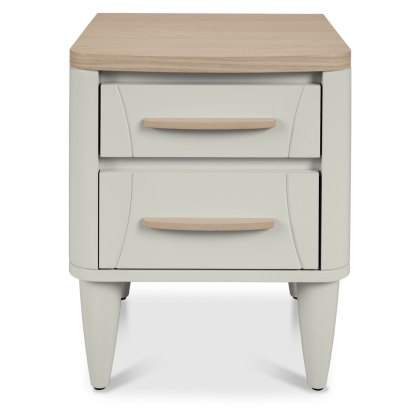 Jansson Oak 2 Drawer Bedside Chest