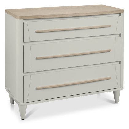 Jansson Oak 3 Drawer Wide Chest