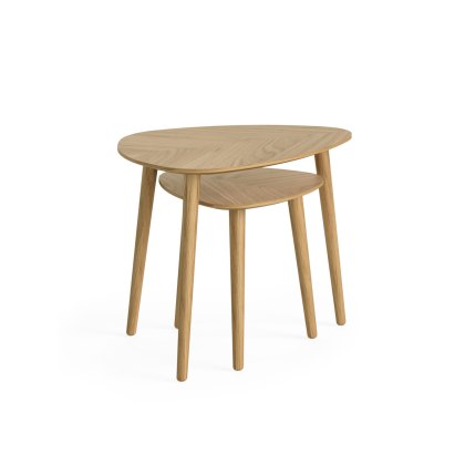 Chisholm Oak Nest of 2 Tables Chisholm Oak Nest of 2 Tables
