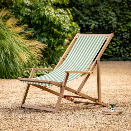 Clevedon Deckchair in Verde Stripe