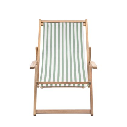 Clevedon Deckchair in Verde Stripe Clevedon Deckchair in Verde Stripe