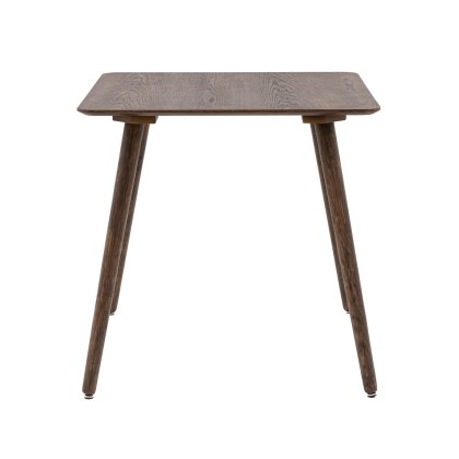 Hertford Small Square Dining Table in Smoked Oak