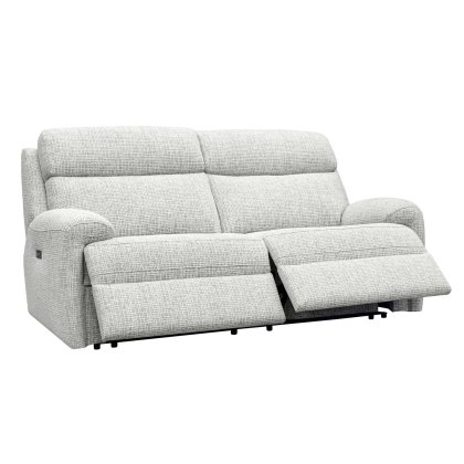 G Plan Hardy 3 Seater Electric Double Recliner Sofa with Headrest, Lumbar & USB