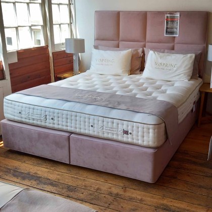 Showroom Clearance: Vispring 6ft Sublime Superb Divan Set with Atlas Headboard Showroom Clearance: Vispring 6ft Sublime Superb Divan Set with Atlas Headboard